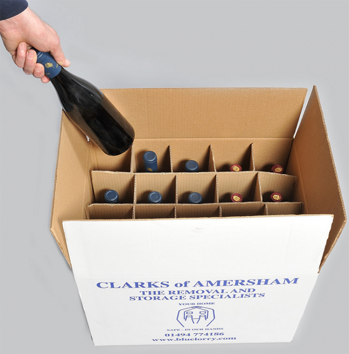 Cardboard Bottle Box for moving and packing