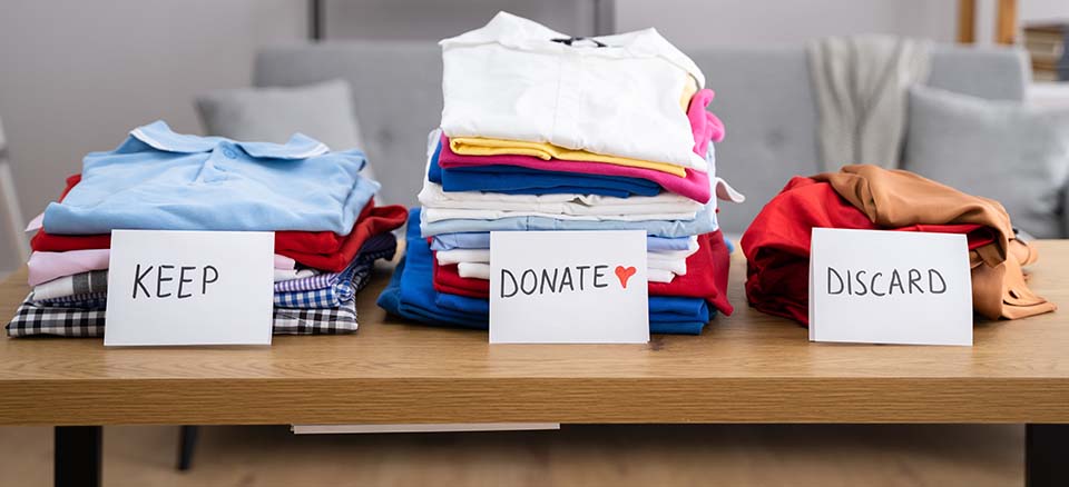 Declutter - Keep, Sell, Donate, Throw Away